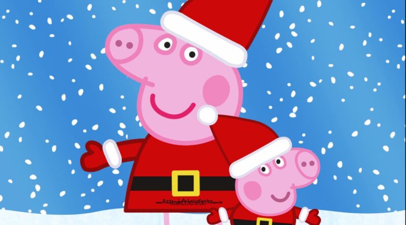 Peppa Pig fará show natalino com George e o Papai Noel